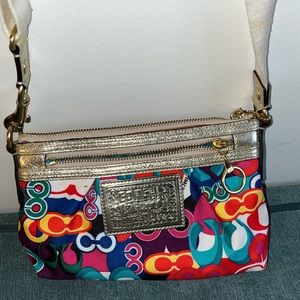 Coach Crossbody Purse Multicolor